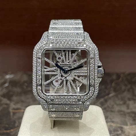 cartier skeleton iced out price.